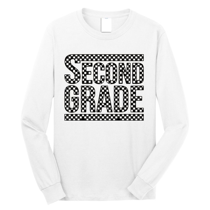 Checkered Second Grade Long Sleeve Shirt