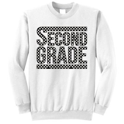 Checkered Second Grade Sweatshirt