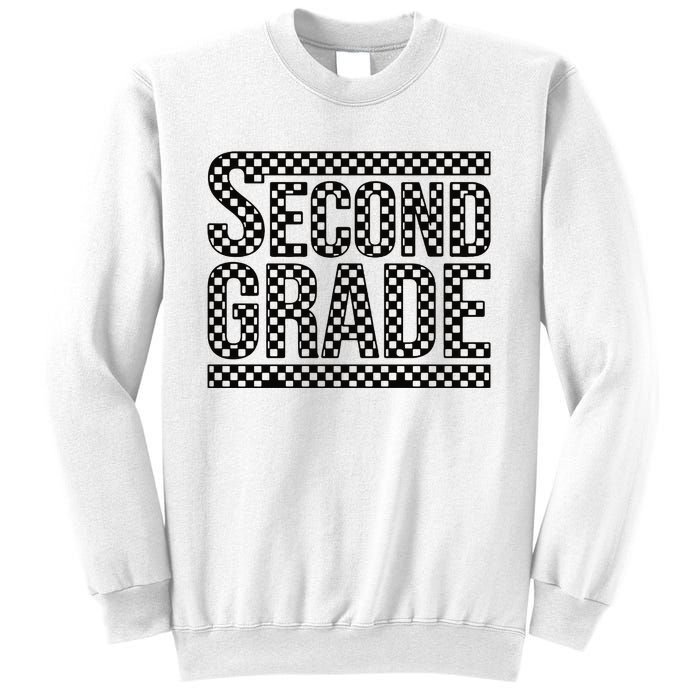 Checkered Second Grade Sweatshirt