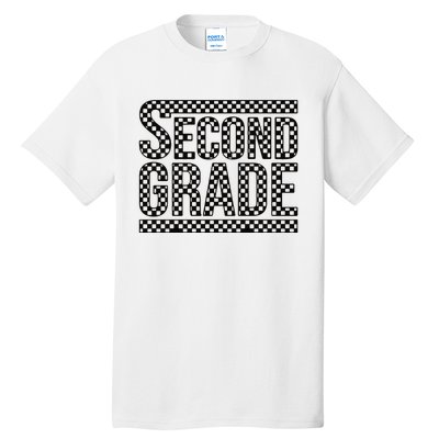 Checkered Second Grade Tall T-Shirt