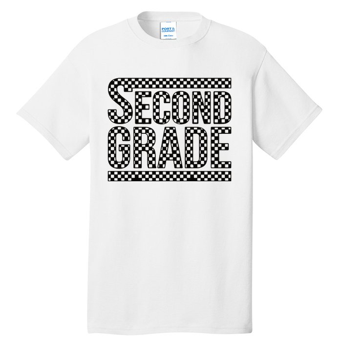 Checkered Second Grade Tall T-Shirt