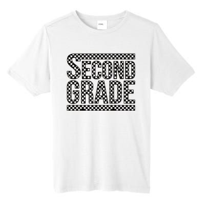 Checkered Second Grade Tall Fusion ChromaSoft Performance T-Shirt