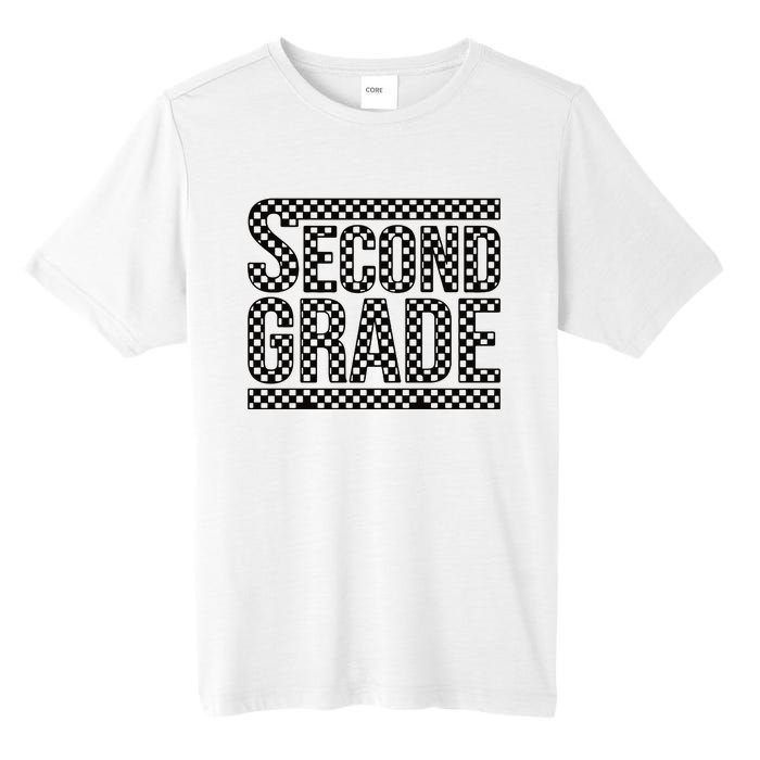 Checkered Second Grade Tall Fusion ChromaSoft Performance T-Shirt