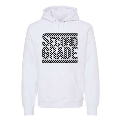 Checkered Second Grade Premium Hoodie