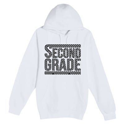 Checkered Second Grade Premium Pullover Hoodie