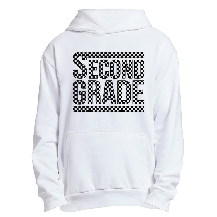 Checkered Second Grade Urban Pullover Hoodie