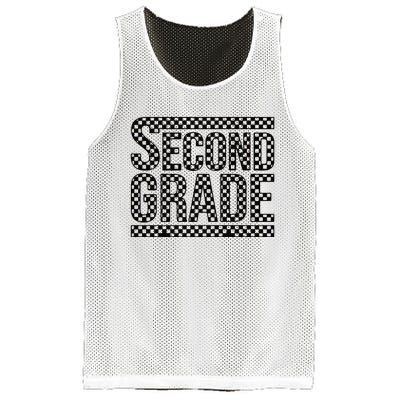 Checkered Second Grade Mesh Reversible Basketball Jersey Tank