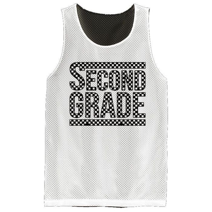 Checkered Second Grade Mesh Reversible Basketball Jersey Tank