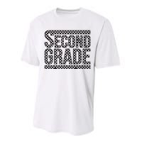 Checkered Second Grade Performance Sprint T-Shirt