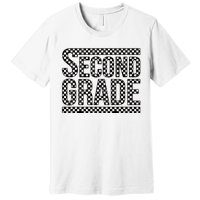 Checkered Second Grade Premium T-Shirt