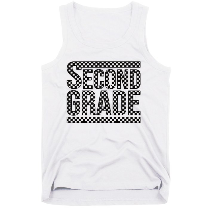 Checkered Second Grade Tank Top