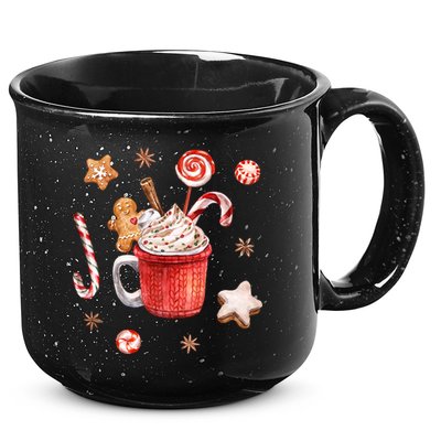 Christmas Season Gingerbread Hot Coco 15oz Campfire Ceramic Mug