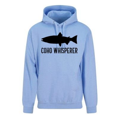 Coho Salmon Gift Fun Fishing Gift Laskan Fisher Unisex Surf Hoodie