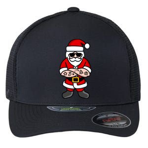 Cool Santa Gangster Flexfit Unipanel Trucker Cap