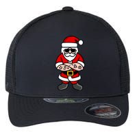 Cool Santa Gangster Flexfit Unipanel Trucker Cap