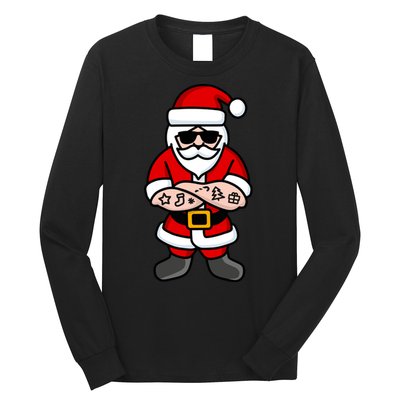 Cool Santa Gangster Long Sleeve Shirt