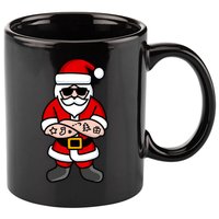 Cool Santa Gangster 11oz C Handle Ceramic Mug