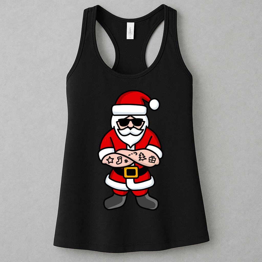 Cool Santa Gangster Womens Tank Top