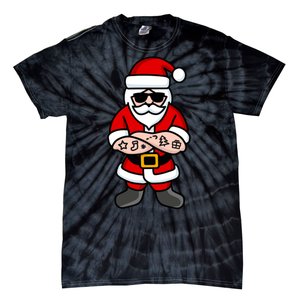 Cool Santa Gangster Tie-Dye T-Shirt