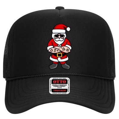 Cool Santa Gangster Trucker Hat