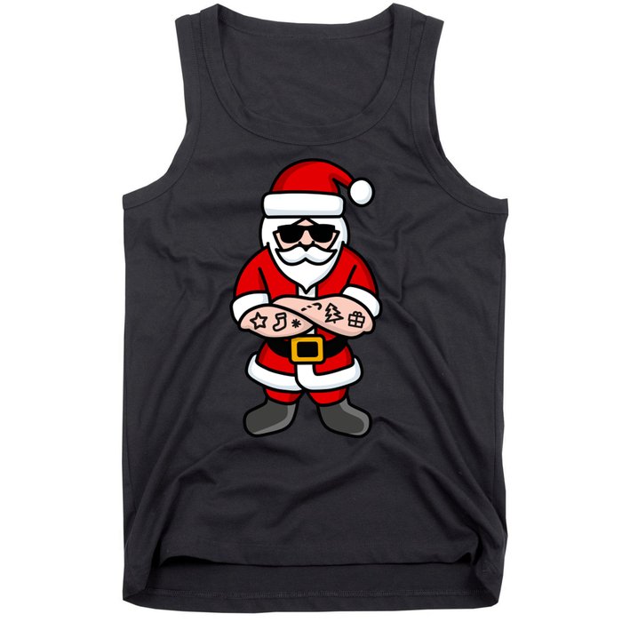 Cool Santa Gangster Tank Top