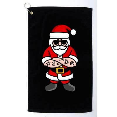 Cool Santa Gangster Golf Towel