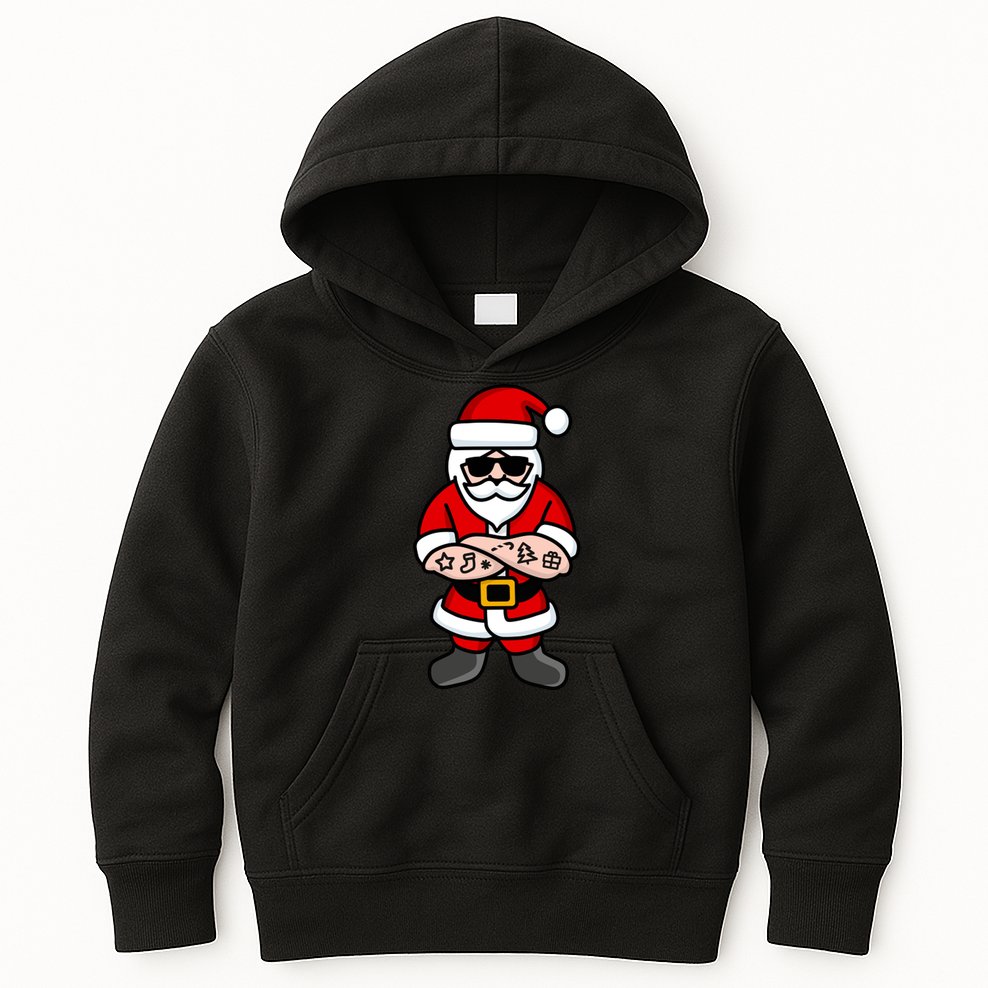 Cool Santa Gangster Kids Hoodie