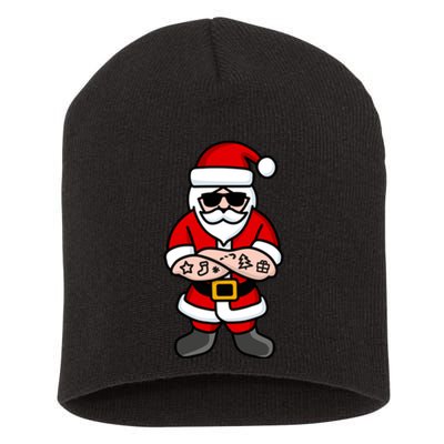 Cool Santa Gangster Short Acrylic Beanie