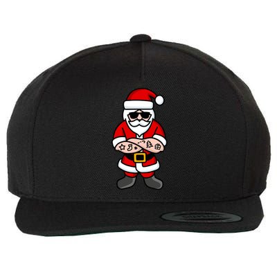 Cool Santa Gangster Wool Snapback Cap