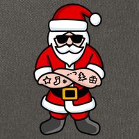 Cool Santa Gangster Cotton Canvas Backpack