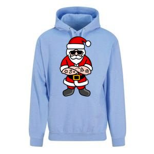 Cool Santa Gangster Unisex Surf Hoodie