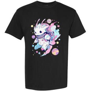 Cute Space Galaxy Axolotl Pastel Goth Aesthetic Nu Goth Garment-Dyed Heavyweight T-Shirt