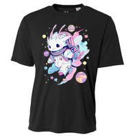 Cute Space Galaxy Axolotl Pastel Goth Aesthetic Nu Goth Cooling Performance Crew T-Shirt