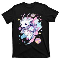 Cute Space Galaxy Axolotl Pastel Goth Aesthetic Nu Goth T-Shirt