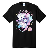 Cute Space Galaxy Axolotl Pastel Goth Aesthetic Nu Goth Tall T-Shirt