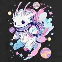 Cute Space Galaxy Axolotl Pastel Goth Aesthetic Nu Goth Adult Drive Performance Visor