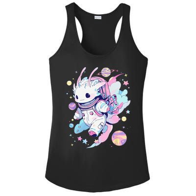 Cute Space Galaxy Axolotl Pastel Goth Aesthetic Nu Goth Ladies PosiCharge Competitor Racerback Tank