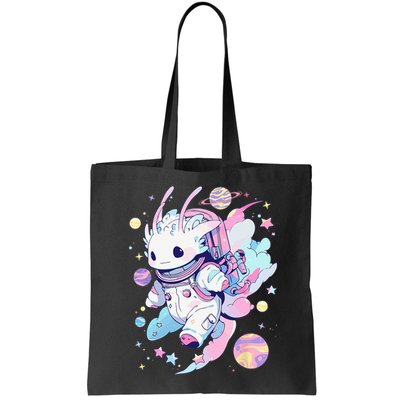 Cute Space Galaxy Axolotl Pastel Goth Aesthetic Nu Goth Bag
