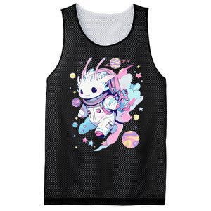 Cute Space Galaxy Axolotl Pastel Goth Aesthetic Nu Goth Mesh Reversible Basketball Jersey Tank