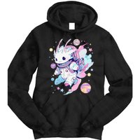 Cute Space Galaxy Axolotl Pastel Goth Aesthetic Nu Goth Tie Dye Hoodie