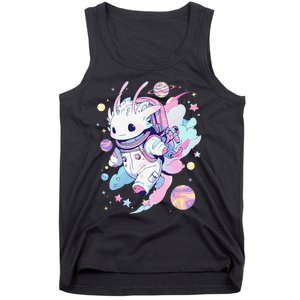 Cute Space Galaxy Axolotl Pastel Goth Aesthetic Nu Goth Tank Top