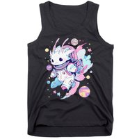 Cute Space Galaxy Axolotl Pastel Goth Aesthetic Nu Goth Tank Top