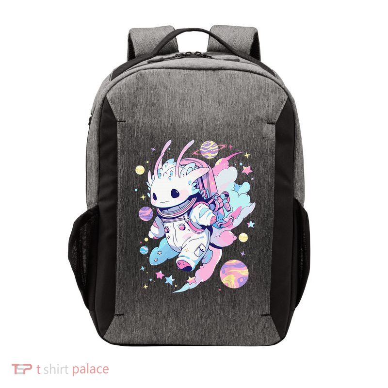 Cute Space Galaxy Axolotl Pastel Goth Aesthetic Nu Goth Vector Backpack