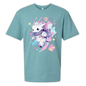 Cute Space Galaxy Axolotl Pastel Goth Aesthetic Nu Goth Sueded Cloud Jersey T-Shirt