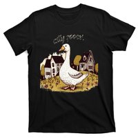 Cute Silly Goose Gift for Her Funny Goose Trendy  T-Shirt