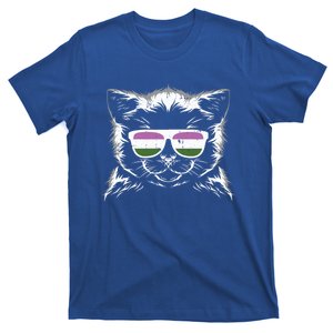 Cat Sunglasses Genderqueer Pride Kitten Lgbtq Proud Ally Gift T-Shirt