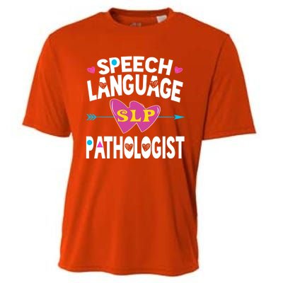 Cute Slp Gift Speech Language Pathologist Funny Gift Therapy Gift Cooling Performance Crew T-Shirt