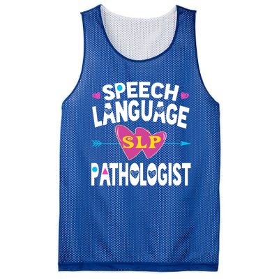 Cute Slp Gift Speech Language Pathologist Funny Gift Therapy Gift Mesh Reversible Basketball Jersey Tank