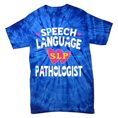 Cute Slp Gift Speech Language Pathologist Funny Gift Therapy Gift Tie-Dye T-Shirt