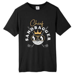 Chief Sandbagger Gift for Golf Meme BJJ Chess Sandbag Tall Fusion ChromaSoft Performance T-Shirt